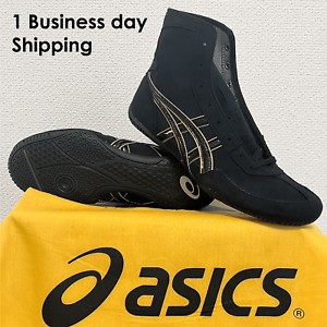 ASICS Wrestling Boxing Shoes 1083A001 New Model EX-EO TWR900 Black Black Gold