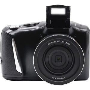 Minolta MND50-BK 48 MP 4K Ultra HD 16X Digital Zoom Digital Camera (Black) - Ope