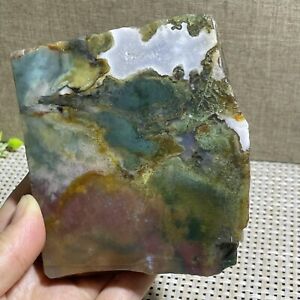 412g Natural Ocean Jasper Quartz slice Crystal slab Mineral Specimen healing A10