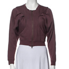 Adidas by Stella McCartney NWOT Purple Collarless Zip Closure Jacket Size XXS