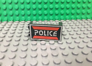 1x LEGO Panel 1 x 2 x 3 w/ Space Police I Logo Right Pattern - 6955 6986 6781