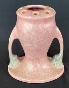 Roseville Tuscany Pink #66 - 1927 Vintage Art Deco Pottery Ceramic Flower Vase