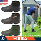 HISEA Men's Garden Boots Waterproof Insulated Chore Working Shoes Mud Rain Boots