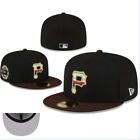Pittsburgh Pirates P Fitted Hat MLB Men's Fashion& New Baseball Cap Sun Hat