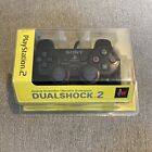 Black Dualshock Controller (Sony Playstation 2 ps2) New in Box Official Sealed