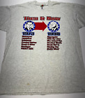 Fruit of The Loom Political TShirt Then and Now Nixon and Clinton Size XL