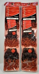 2 packs short 100% human weave hair  S big curl extension black reddish #1B/350