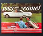 1963 Ford Mercury Comet Sales Brochure S-22 Custom Wagon Convertible Specs Vtg