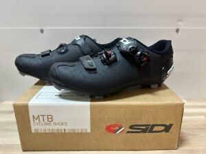 Sidi Men's Dragon 5 Mountain Bike MTB Shoes Matte Black/Black EUR 43.5
