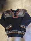 Dale of Norway Gorgeous Holiday Sweater. Colorful Norwegian Wool Size L
