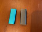 FOR PARTS OR REPAIR Lot Of 2 Apple A1271 iPod Shuffle 3rd Generation Gray Blue