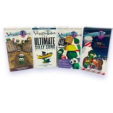 Vintage Veggie Tales VHS Tapes 1995-2001 Lot of 4 Bible Stories