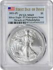 2021-(P) $1 American Silver Eagle Emergency Issue Type 1 MS69 FDOI PCGS