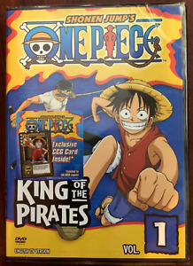 One Piece - Vol. 1: King of Pirates (DVD, 2006) New, Sealed with CCG Card inside