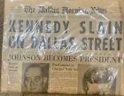 JFK assassination newspaper ORIGINAL In Plastic