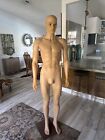 Male Mannequin Realistic Polyform Very Good Used Condition W/ Stand 6 Foot Read