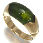 Auth BVLGARI Ring Certaura Green Tourmaline US4.5 18K 750 Yellow Gold