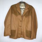 Vintage Mid Western Genuine Deerskin Sport Togs Leather Jacket Coat Mens S