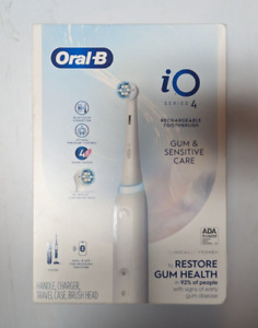 New ListingOral-B iO Series 4 Rechargeable Toothbrush w/ 4 Smart Modes - White BRAND NEW