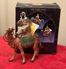Fontanini King Balthasar On Camel.  Wise Man.  Nativity.   7” Tall. Boxed.