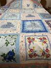New Hand Made Stunning VINTAGE HANDKERCHIEF King Quilt 72 X 100 W/So Belles,READ