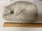 Cement Lamb Cement Statue, 9 1/2 Lbs