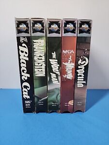 New ListingUniversal Horror Monster Classic Collection VHS Lot Of 5 Dracula Mummy Wolf...