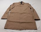 New Look Men's Shower-Resistant Trench Button-Placket Coat DP3 Camel Small NWT