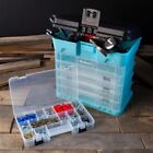 Storage and Tool Box-Durable Organizer Utility Box-4 Drawers 19 Compartments