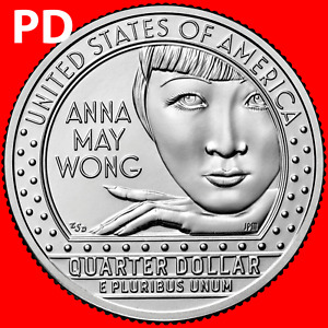2022 P&D ANNA MAY WONG AMERICAN WOMEN TWO UNCIRCULATED QUARTER SET FROM ROLL