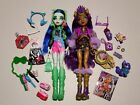 New ListingMonster High Neon Frights Ghoulia & Monster Fest Clawdeen Doll Lot *READ DESC*