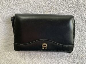 VTG Etienne Aigner Wallet Womens Genuine Leather Mini Card ID Case Pockets READ
