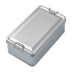 Tinplate Box Metal Storage Tins Tea Container Rectangular W/ Lids Cookie Contain