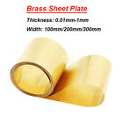 Thin Brass Sheet Roll Foil Pure Flexible Brass Strip 0.01-1mm Thick Varied Width