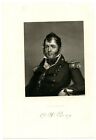 OLIVER HAZARD PERRY, US Navy War of 1812/Battle of Lake Erie, Engraving 9217