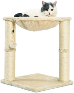 Cat Condo Tree Tower with Hammock Bed and Scratching Post