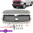 Super White For Toyota Tundra 2014-2018 Front Grille&Hood Bulge Molding 2PCS (For: 2015 Toyota Tundra TRD Pro)