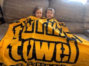 Pittsburgh Steelers Terrible Towel Soft Fleece Blanket Throw NEW and Licensed