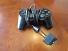 Sony PlayStation 2 Wired DualShock Controller Black WORKING Original crackedplug