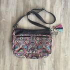 Sakroots Large Crossbody Or Shoulder Purse Artist Circle With Lama Charm