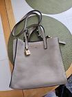Marc Jacobs Tote Bag - Grey / Stone With Burgundy Interior
