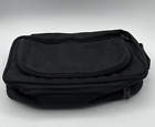 Briggs and Riley Toiletry Bag Black Travelware Nylon Zip Expandable Pouch 11in