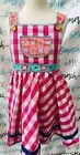 Girls Wildflowers clothing Pink Plaid Cross Back Dress size 6 EUC