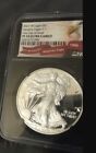 2021 W SILVER EAGLE NGC PF70 ULTRA CAMEO FIRST DAY OF ISSUE TYPE 1 - BLACK CORE