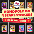 Monopoly GO 4 Stars Sticker Set 9-21 (Fast Delivery)