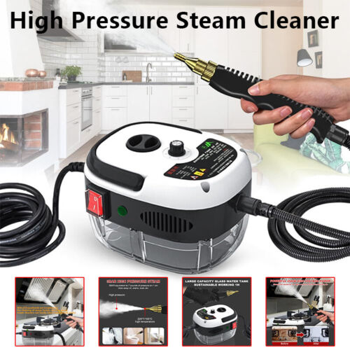 2500W High Temp Pressurized Steam Cleaner Machine Kitchen Portable Handheld C0D9