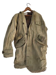 Vtg 40s Military USN Deck Jacket Parka WW2 WWII US Navy NXSS 33683 Hooded Coat