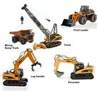 Huina Excavator Dump Truck Log Grabber Crane Loader RC Construction Vehicle Toys