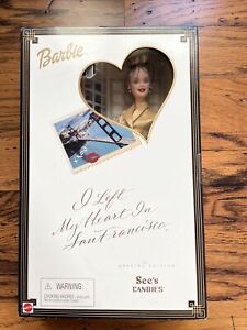 New ListingBARBIE I LEFT MY HEART IN SAN FRANCISCO SPECIAL EDITION SEE'S CANDIES 2001 NIB