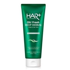 HAIR+ Oh Fresh Deep Herbal Scalp & Hair Pack 210ml Hair Loss Refreshing Pack NEW